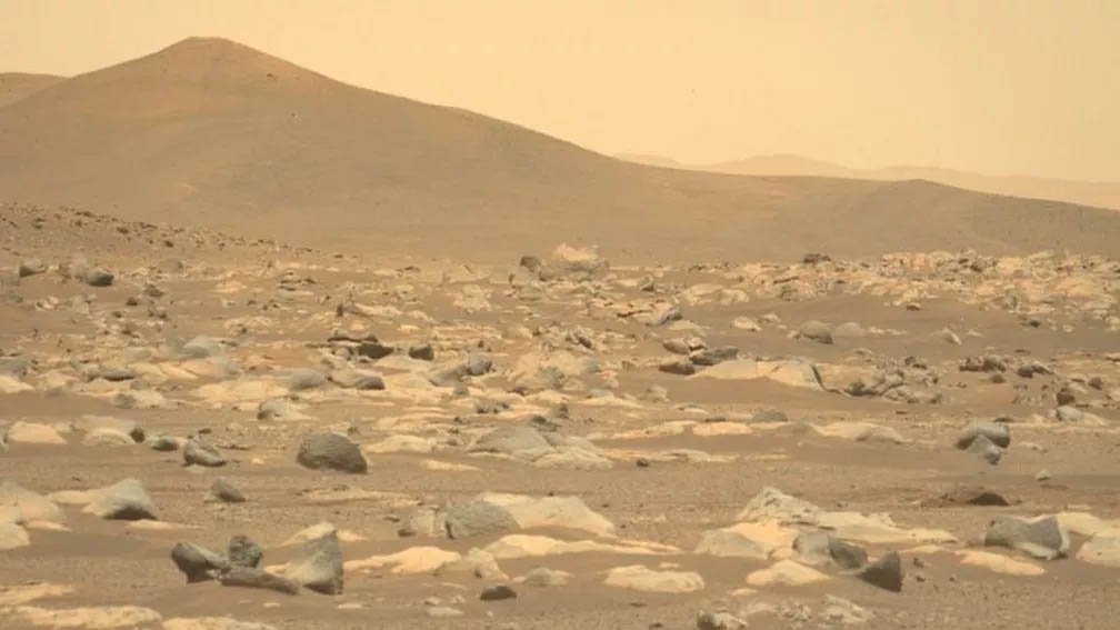 O rover Perseverance da Nasa está comemorando 100 dias marcianos (ou sóis) desde o pouso em Marte — Foto: Nasa